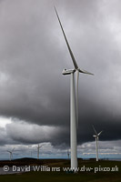 Wind turbine at Burgar Hill, Mainland.